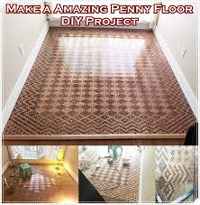 Make A Amazing Penny Floor Diy Project Homesteading The Homestead Survival Com Diy Flooring Penny Floor Penny Decor