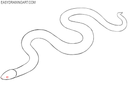 How to draw a snake for kids easy and step by step. How To Draw A Snake Easy Drawing Art