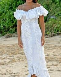 Hawaiian Wedding Muumuu Dresses Xs 2xl Ruffle White Hawaii Aloha Floral Dr Hawaiian Wedding Dress Traditional Hawaiian Wedding Dress Beach Wedding Dress Boho