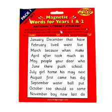 Magnetic High Frequency Words Pack 1 For Years 1 2 Learning Age 5 Fridge Magic