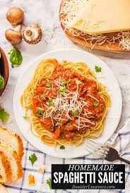 This Homemade Spaghetti Sauce Recipe Is Full Of Wholesome Ingredients That Simm In 2020 Homemade Spaghetti Sauce Homemade Spaghetti Sauce Recipe Spaghetti Sauce Recipe