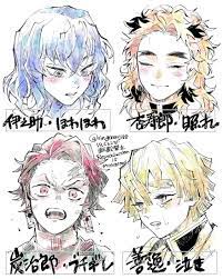 りんごレンジ on twitter リプきた鬼滅キャラの顔だけ描くタグ その4 slayer anime anime demon anime images