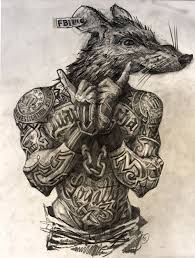 Graham Smith Illustration Blog A Rat S Life How To Draw A Cover For The Sf Weekly Gangster Drawings Calaveras Art Drawings