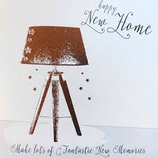 Card making can be a delightful and fun activity to do if done for a special person. New Home Card Foil Crystals Copper Tripod Lamp Handmade In Uk 4 95 Cards To Say Congrats New Home Cards By Occasion Antique Rose Gifts