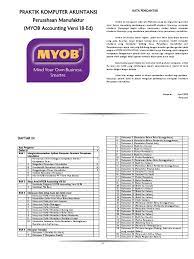 Mind your own business (myob) merupakan salah satu aplikasi komputer akuntansi yang digunakan dalam mengolah data akuntansi. 2 Kata Pengantar Dan Daftar Isi