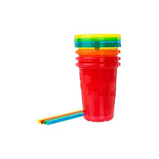 Amazon Com The First Years Take Toss Straw Cup Boy 10 Oz Multicolor 4 Count Sippy Cups Baby