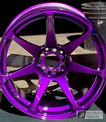 Black And Purple Car Rims Prismatic Powders Automotive Rim Coated In Illusion Purple With A Clear Vision Top Coat Automotive Rims Rims For Cars Pink Rims