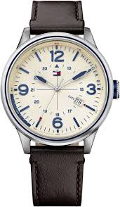 Tommy Hilfiger Peter For Men Beige Dial Leather Band Watch 1791102 Price Revie Tommy Hilfiger Watches Women Brown Leather Strap Watch Tommy Hilfiger Watches