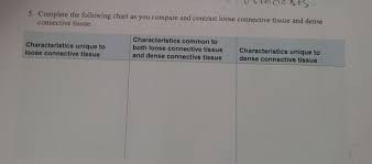 Solved 5 Complete The Following Chart As You Compare And