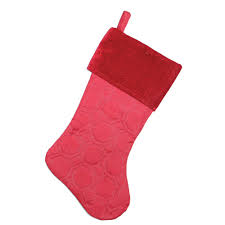 Did you scroll all this way to get facts about quilted christmas stocking? 18 Red Solid Quilted Decorative Christmas Stocking With Velvety Cuff On Sale Overstock 20550519