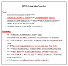 So please help us by uploading 1 new document or like us to download Standar Operasional Prosedur Sop Cara Membuat Dan Manfaatnya
