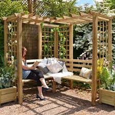 Hartwood Devon Corner Arbour Seat Wooden Garden Seats Arbour Seat Garden Design