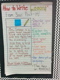 How To Write Long From Your Post It Anchor Charts Anchor