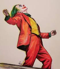 Art Print Of Joaquin Phoenix S Joker Coloured Pencils Etsy In 2021 Joker Art Drawing Marvel Art Drawings Joker Drawings