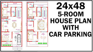 Small 2 bedroom house plans are ideal choice for young families, baby boomers and single people. 24 0 X48 0 House Plan With Car Parking Duplex House East Facing Gopal Architecture Youtube