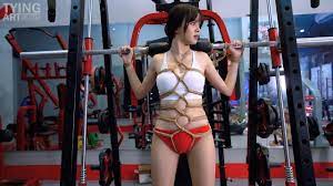 Tight Gym” Episode 2 Exercises Tortoise Squats Sit Ups | Asian Bondage