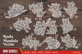 Download Koala Mandala Vector Bundle Graphic By Ahsancomp Studio Creative Fabrica