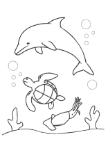 Ausmalbilder Fur Kinder Mit Unterwasser Szenen