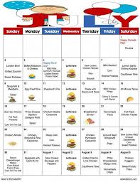 July 2017 Meal Plan July Menu Plan Weekly Grocery List W Etsy Monthly Menu Monthly Meal Planning Budget Meal Planning