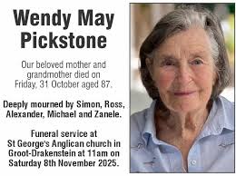 The Parish of St George's within the Chapelries of St Simons Simondium; St  John's Kylemore; St Giles Lanquedoc; St George's Groot Drakenstein and the  Pastoral District Wemmershoek and LaMotte said goodbye to