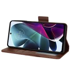 Leather Wallet for Motorola Edge S30 ...