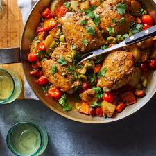 Sicilian Style Chicken Thighs Recipe Chicken Dinner Recipes Italian Chicken Recipes