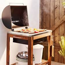 Applaro Klasen Charcoal Barbecue Brown Stained Ikea In 2020 Grill Table Small Grill Backyard Grilling
