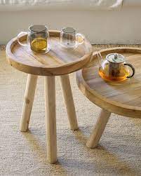 Entertain your family and friends with the right outdoor centerpiece with this richmond solid teak wood outdoor coffee table. Glenda Solid Teak Side Table O 35 Cm Kave Home
