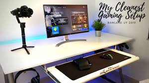 Dual monitors open up numerous multitasking opportunities, whether you're using a laptop, a work machine, or even a gaming pc. Ps4 Pro Desk Setup Tour 2020 Youtube