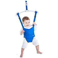 Amazon Com Baby Door Jumpers And Bouncers Exerciser Set With Door Clamp Adjustable Strap For Toddler Infant 6 24 Months Baby