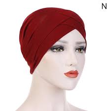 1 pz berretto Hijab musulmano panno di cotone elastico turbante cappello  sulla fronte per donna croce indiana C5W5 acquista in modo economico —  spedizione gratuita, recensioni reali con foto — Joom