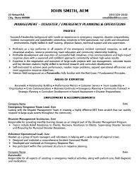 emergency response team leader resume