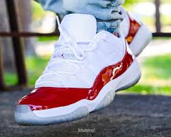 Air Jordan 11 Low Retro Varsity Red Post Image Sneakers Men Fashion Air Jordans Retro Hype Shoes