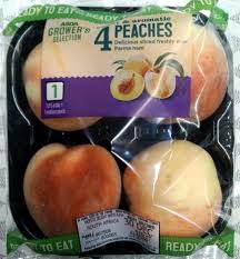 How many calories are in one half of a peach? 4 Peaches Asda