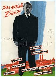 Die evp verbleibt im gemeinderat. Das Soziale Zurich Emil Kloti Auf Einer Wahl Postkarte Der Sp Der Stadt Zurich Anlasslich Der Wahlen Vom 24 09 1933
