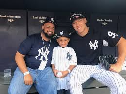 Marcus with Dad and Aaron Judge | The Children's Dream Fund