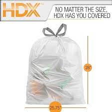 Check spelling or type a new query. Hdx 18 Gal White Extra Tall Kitchen Drawstring Trash Bags 30 Count For Home Kitchen Office Hdx18gds30comp The Home Depot