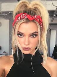 Black short curly hairstyle for oval face Trendy Bandana Hairstyle Promotions