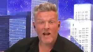 Pat McAfee leaves AJ Hawk lost for words as ESPN host throws chicken tender  at screen in bizarre live TV moment