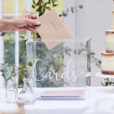 Two twenty one has one of the easiest diys for us to share. Wedding Acrylic Card Box Ginger Ray