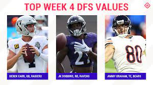 Week 4 Nfl Dfs Picks Best Value Players Sleepers For Draftkings Fanduel Daily Fantasy Football Fantasy Football Lineup Fantasy Football Devonta Freeman