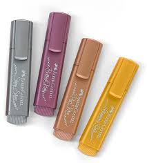 These metallic markers work well for hand lettering, bible. Faber Castell Metallic Textliners Shimmering Markers For The Holidays