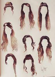 Hair Styles Hair Sketch Zoella Hair How To Draw Hair