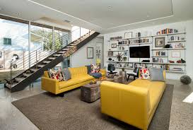 If you want to spring for a leather sofa, there are 4 frames available. Decorating With A Yellow Couch