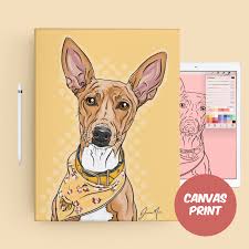 The perfect unique pet gift and the ultimate surprise! Dog Illustration Pet Portrait Pop Art Puppy Dogs