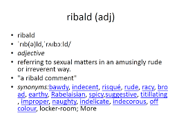 Ribald Meaning Vocabulary Cards Vocabulary Flash Cards Vocabulary