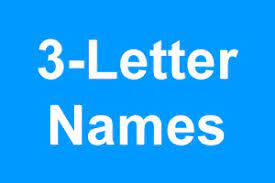 The following list includes bo. 3 Letter Boy Names