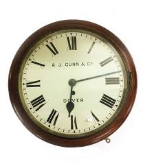 AJ Gunn & Co. Dover, Mahogany Fusee Dial Clock with cream dial, Roman  numerals, pendulum & key