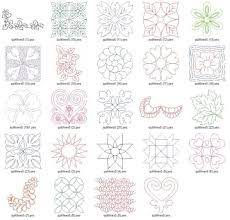 Sometimes i come across these very old embroidery designs that i know would also work for hand quilting, but seem like they could be adapted for continuous line machine quilting as well. Quilting Designs For Embroidery Machine