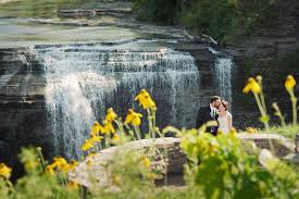 The glen iris inn, and the middle falls, are about 200 yards down the road or down about 50 steps. Glen Iris Inn